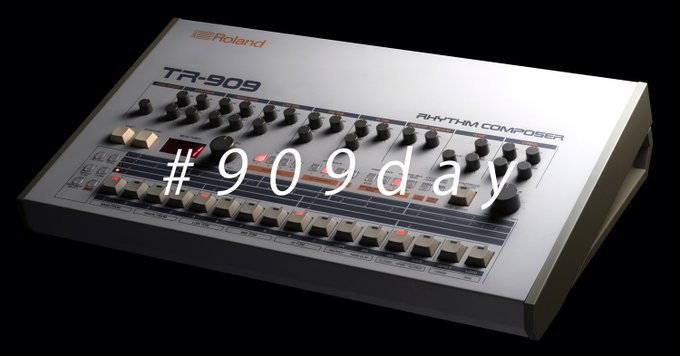 毎年恒例「909の日」特設サイトでRoland TR-909を使ったハウス、テクノ 