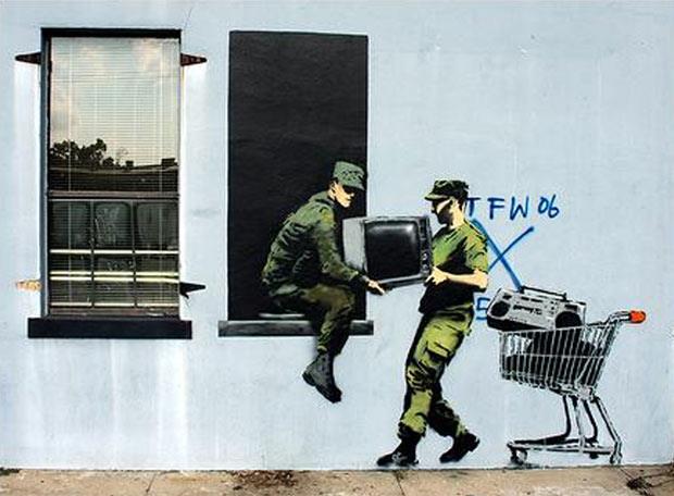 世界各地にゲリラ的に現れるBanksy（バンクシー）アート | block.fm