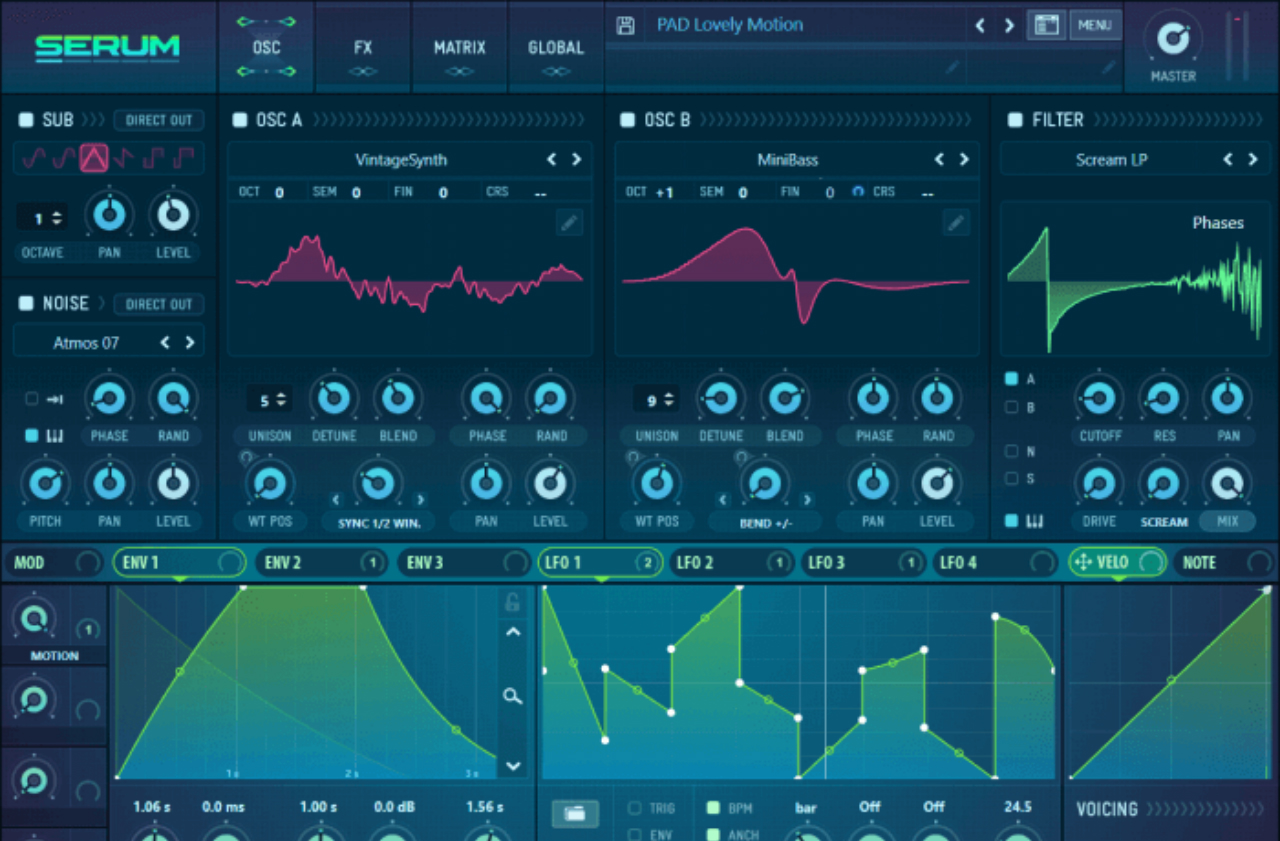 最強と呼ばれるソフトシンセ「SERUM」が進化、最新バージョン1.23
