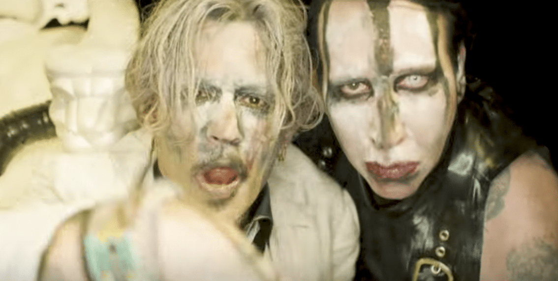 マリリン・マンソン新MV、過激すぎて共演のジョニー・デップの存在感を