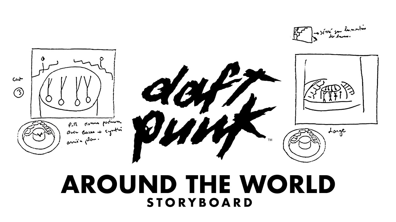 Daft Punkが「Around the World」MVの絵コンテ公開! | block.fm