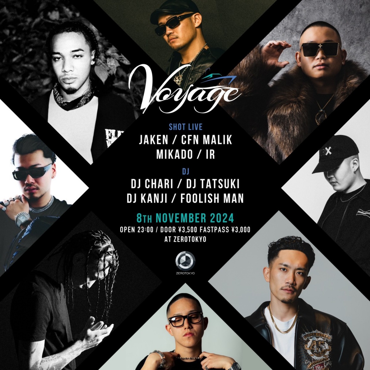 次世代HIPHOPスターたちが集う「Voyage」！JAKENやCFN Malikら若手